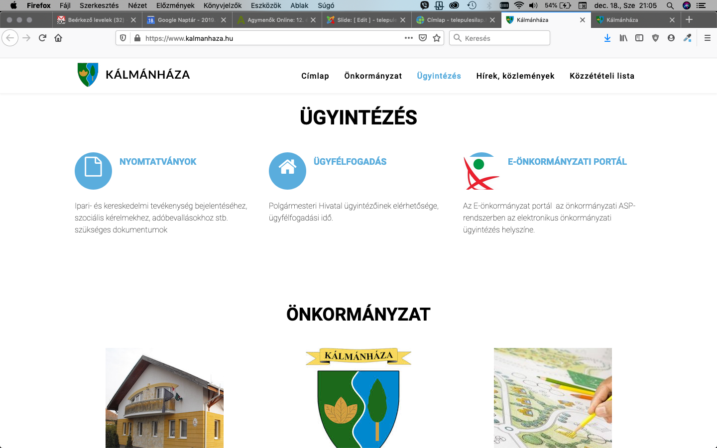 Kálmánháza település honlapja